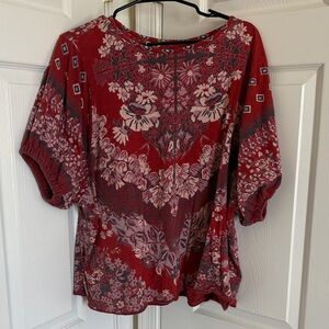 Free People Women's Luly Cotton Bandana-Print T-Shirt